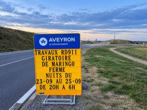 La RD911 en travaux du 21 au 25 septembre dans le secteur de Baraqueville : voici les heures d'intervention et les déviations