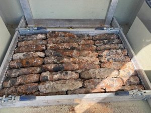 EN IMAGES. "L'Histoire a refait surface... au sens propre !" : 46 obus de la Seconde Guerre mondiale trouvés pendant des travaux dans cette ville d'Occitanie