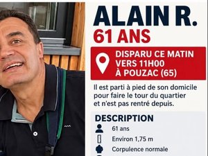 "Il faisait de l'autostop" : en Occitanie, disparition inquiétante d'un sexagénaire aphasique et le bras droit en écharpe