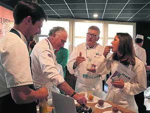 "Deux cents personnes l'ont goûtée, j'ai eu d'excellents retours" : Benjamin Bazoge, chocolatier à La Fouillade, s'est régalé au concours Goût et santé à Paris