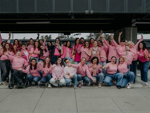 Les Audacieuses de Rodez ont collecté 1 500 ¬ pour la Ligue contre le cancer dans le cadre d'Octobre rose