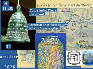 En provenance des ateliers de Versailles, une cloche en verre sera exposée le 31 octobre dans ce village de l'Aveyron
